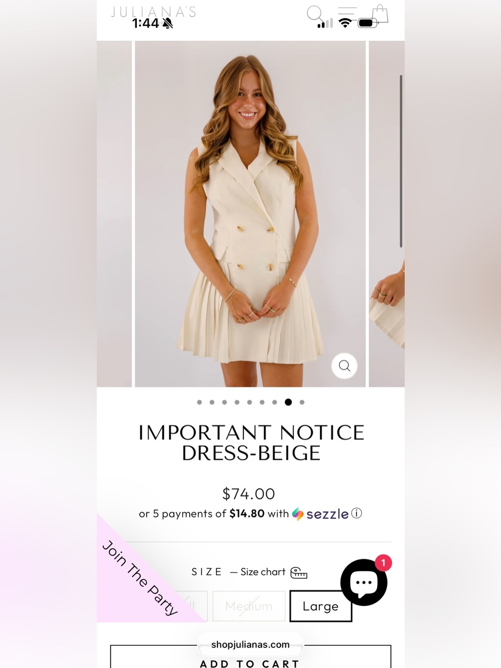 Sleeveless Blazer Dress